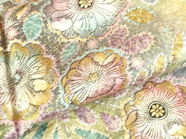 平和屋着物●訪問着 絞り 辻が花 暈し染め 金彩 正絹 逸品 DABI5116op