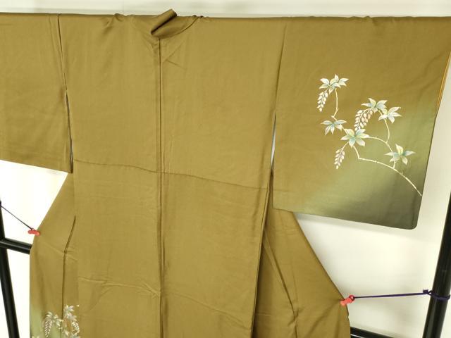 平和屋着物●訪問着 草花 暈し染め 金彩 正絹 逸品 DABI5140op