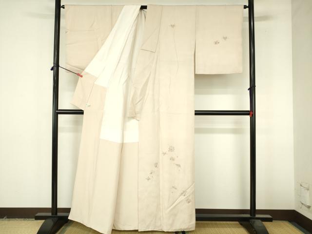 平和屋着物●訪問着 総刺繍 宝尽くし花文 金糸 正絹 逸品 DABI5164op