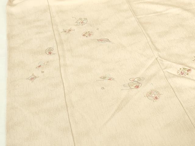 平和屋着物●訪問着 総刺繍 宝尽くし花文 金糸 正絹 逸品 DABI5164op