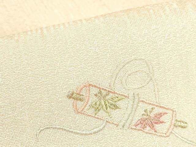 平和屋着物●訪問着 総刺繍 宝尽くし花文 金糸 正絹 逸品 DABI5164op