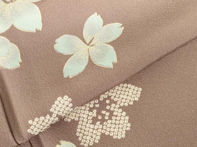 平和屋着物●上質な小紋 舞桜 正絹 逸品 DABI5178op