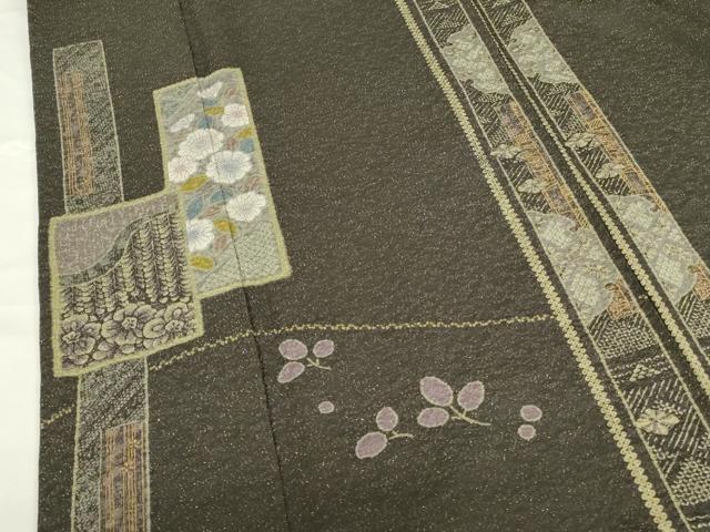 平和屋着物●訪問着 辻が花 金彩 金通し地 正絹 逸品 DABI5189op