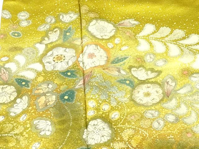 平和屋着物●訪問着 絞り 辻が花 暈し染め 金彩 正絹 逸品 DABI5192op