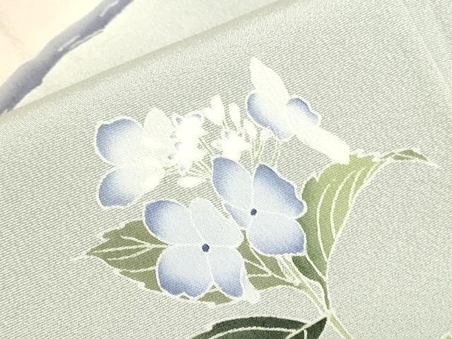 平和屋着物●京友禅工芸作家 小宮山彌一 訪問着 花鳥文 暈し染め 正絹 逸品 DABI5194op