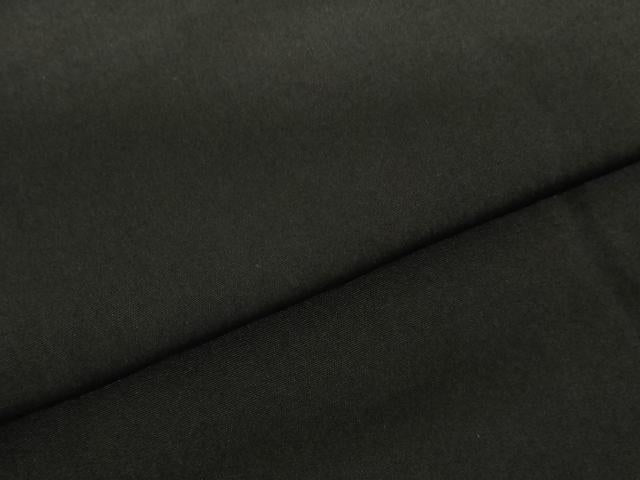 平和屋着物●男性 黒紋付・羽織セット 正絹 逸品 DABI5221op