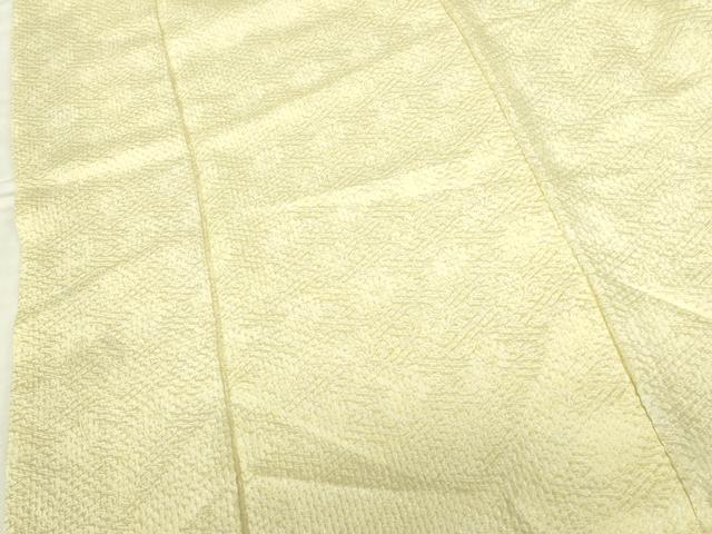 平和屋着物●大変加工の良い総絞り小紋 紗綾形文様 舞花 正絹 逸品 DABI5234op