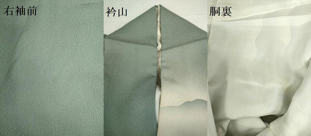 平和屋着物●訪問着 作家物 樹林文 シルエット 暈し染め 正絹 逸品 DABI5251op