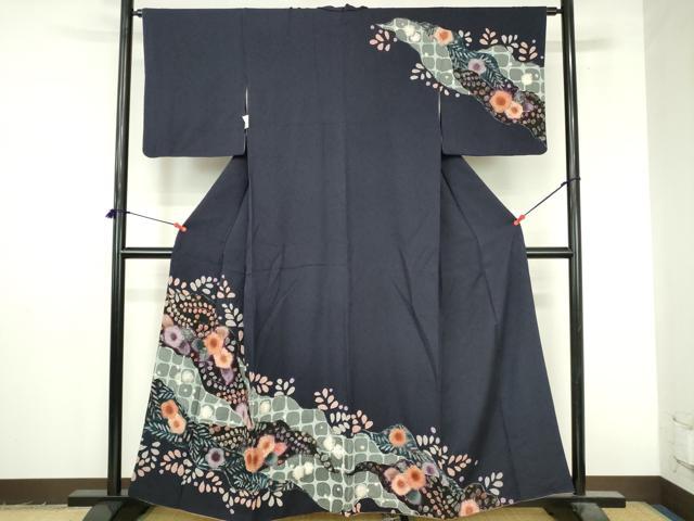 平和屋着物●訪問着 絞り 辻が花 正絹 逸品 DABI5253op