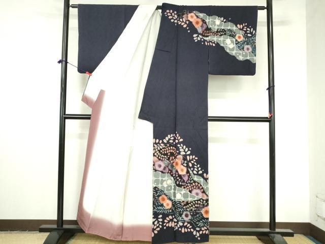 平和屋着物●訪問着 絞り 辻が花 正絹 逸品 DABI5253op