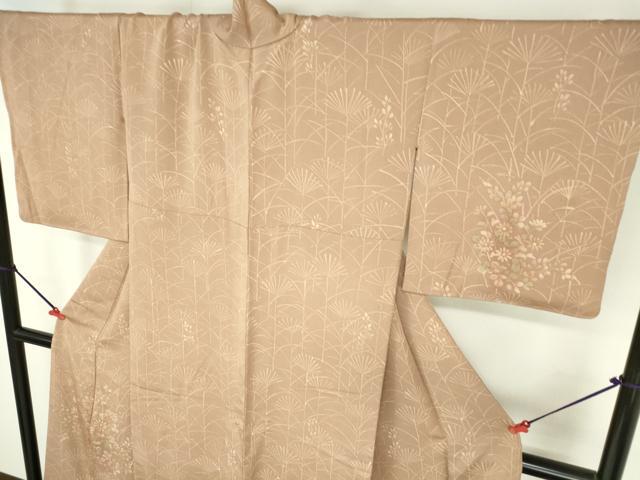 平和屋着物●訪問着 草花 正絹 逸品 DABI5254op
