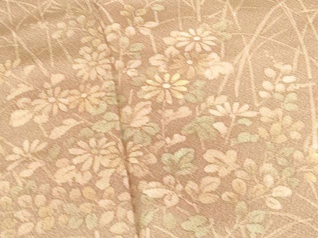 平和屋着物●訪問着 草花 正絹 逸品 DABI5254op