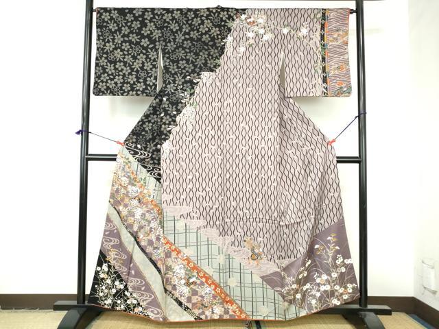 平和屋着物●訪問着 舞桜 立涌花鼓文 金銀彩 正絹 逸品 DABI5268op