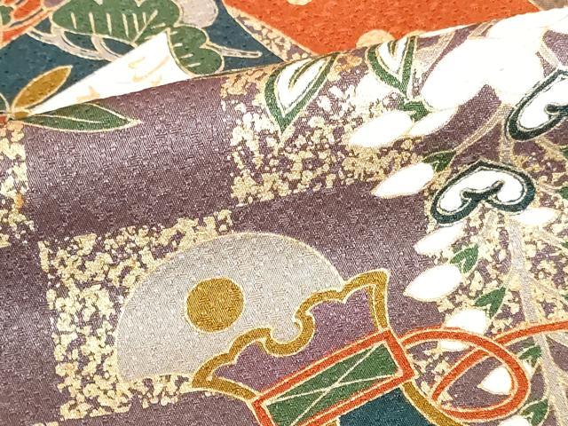 平和屋着物●訪問着 舞桜 立涌花鼓文 金銀彩 正絹 逸品 DABI5268op