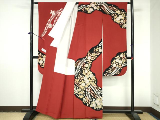 平和屋着物●越後十日町の一流染匠 桐屋・翠山工房 振袖 絞り 辻が花 金彩 やまと誂製 正絹 逸品 DABI5273op