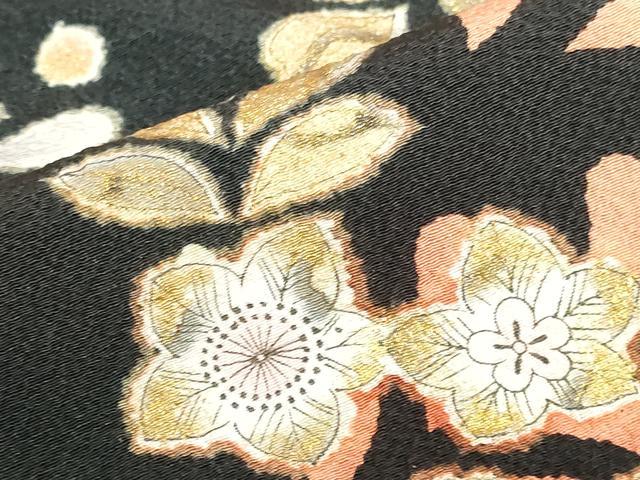 平和屋着物●越後十日町の一流染匠 桐屋・翠山工房 振袖 絞り 辻が花 金彩 やまと誂製 正絹 逸品 DABI5273op