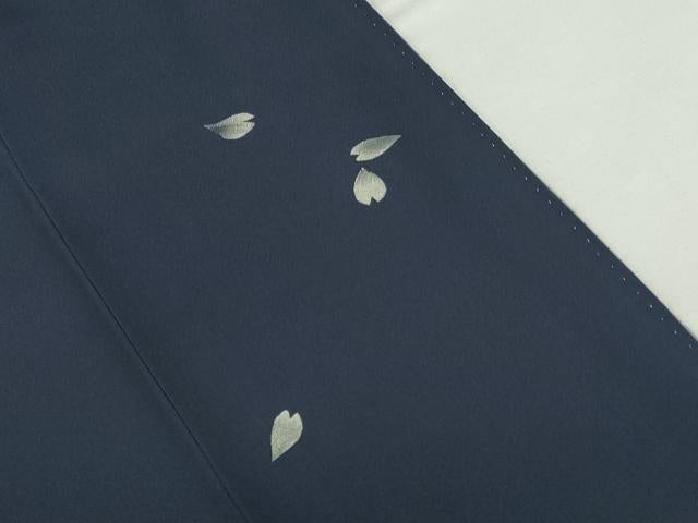 平和屋着物●訪問着 駒刺繍 流水舞桜文 暈し染め 銀彩 正絹 逸品 DABI5286op