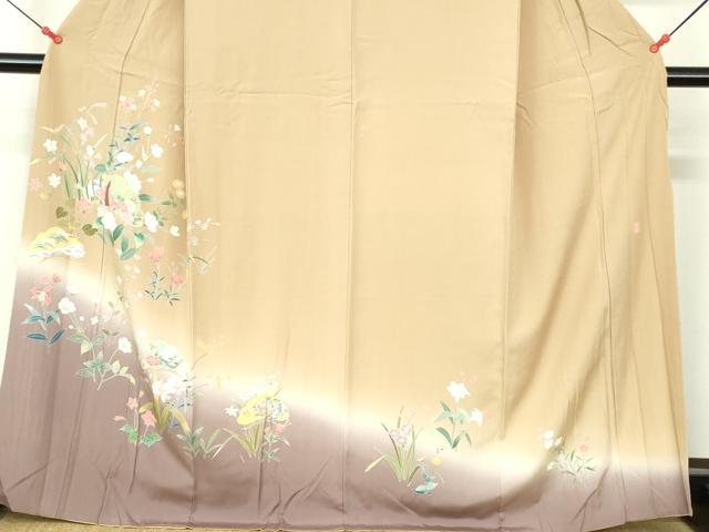 平和屋着物●訪問着 友禅 作家物 平安人物花松文 暈し染め 正絹 逸品 DABI5303op