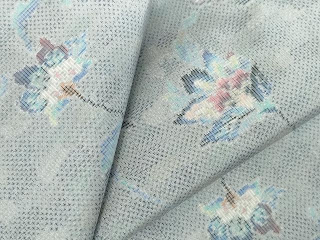 平和屋着物●本場大島紬 9マルキ 総絣 更紗花唐草文 正絹 逸品 DABI5311op
