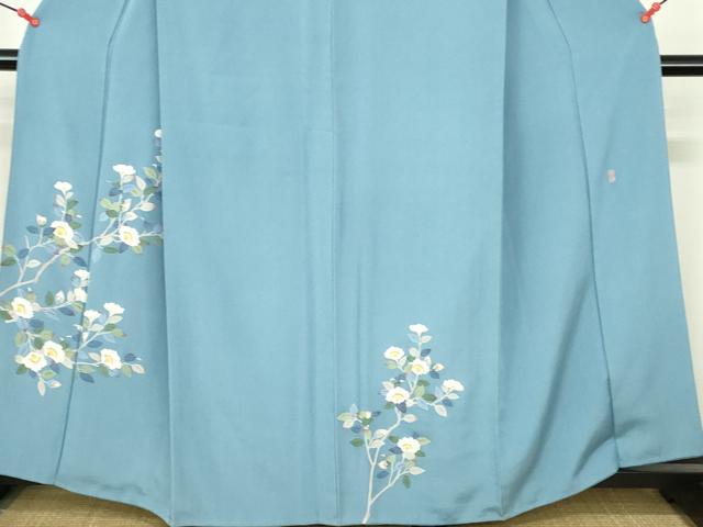 平和屋着物●本加賀友禅作家 柿本市郎 訪問着 枝花 正絹 逸品 DABI5313op