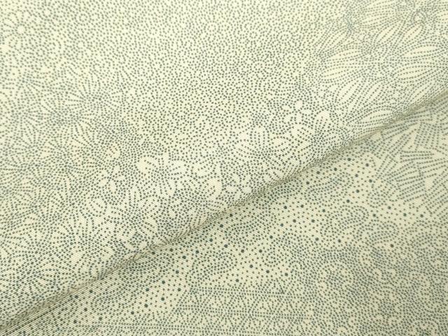 平和屋着物●伝統工芸士 保科信 江戸小紋 吉祥花小紋柄 正絹 逸品 DABI5314op