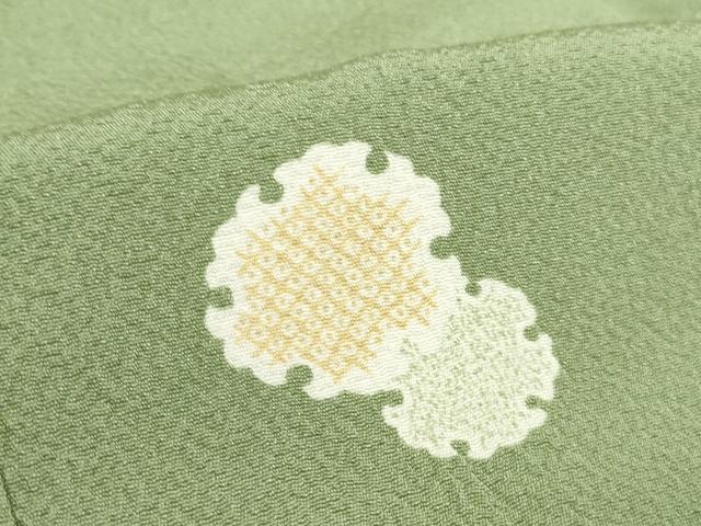 平和屋着物●長襦袢 無双仕立て 雪輪散らし 半衿刺繍 正絹 逸品 DABI5319op