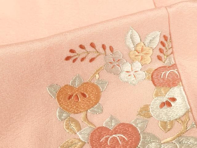 平和屋着物▼訪問着 総刺繍 花丸文 金糸 正絹 逸品 DABI5341op