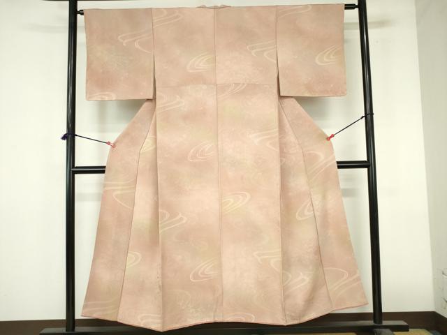 平和屋着物▼上質な小紋 籬花地紋 暈し染め 正絹 逸品 DABI5345op