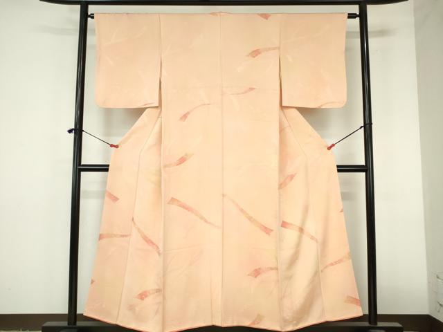 平和屋着物●訪問着 地紋起こし 鬘帯吉祥花文 暈し染め 正絹 逸品 DABI5350op