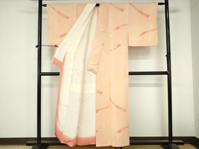 平和屋着物●訪問着 地紋起こし 鬘帯吉祥花文 暈し染め 正絹 逸品 DABI5350op