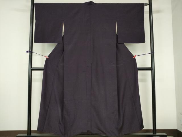 平和屋着物▼上質なお召 縞 銀通し地 正絹 逸品 DABI5365op