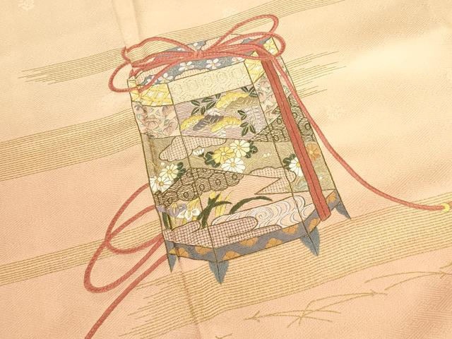 平和屋着物▼中国三大刺繍 スワトウ刺繍 汕頭刺繍 総刺繍 訪問着 貝桶花文 暈し染め 金彩 正絹 逸品 DABI5533op