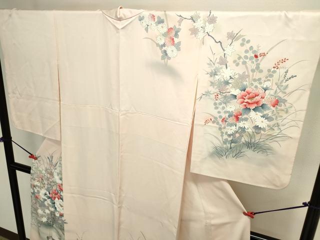 平和屋着物▼訪問着 花車文 暈し染め 正絹 逸品 DABI5539op