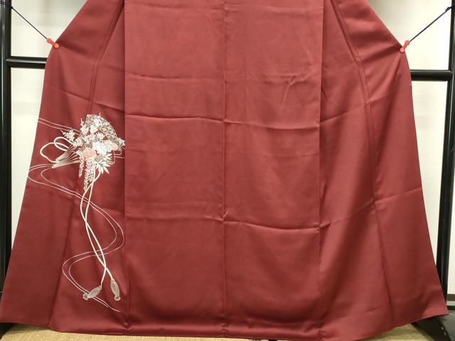 平和屋着物▼中国三大刺繍 相良刺繍 総刺繍 訪問着 扇面花文 正絹 逸品 DABI5542op