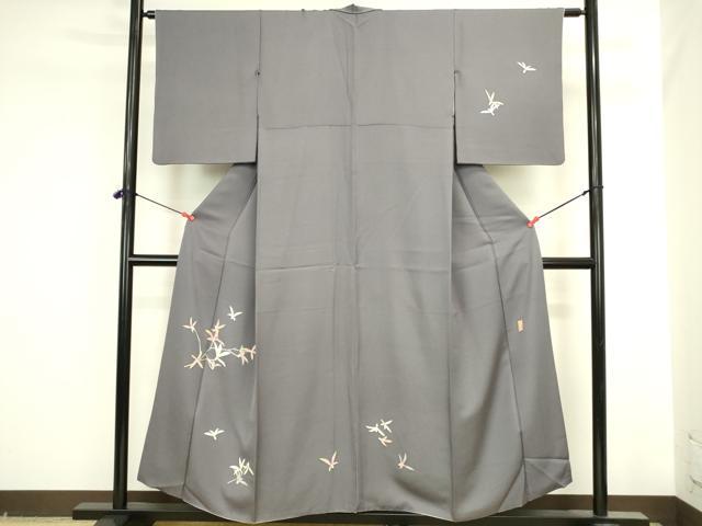 平和屋着物●本加賀友禅作家 稲手明仁 訪問着 舞花 正絹 逸品 DABI5577op