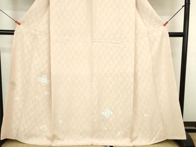 平和屋着物●中国三大刺繍 スワトウ刺繍 汕頭刺繍 総刺繍 訪問着 花菱文 正絹 逸品 DABI5586op