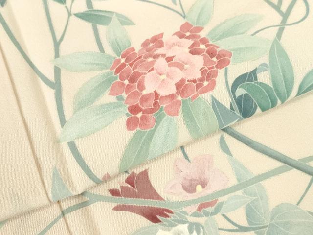 平和屋着物●訪問着 友禅 紫陽花 正絹 逸品 DABI5591op