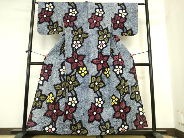 平和屋着物∴夏物 浴衣 有松鳴海絞り 舞花 綿 逸品 DABI5632op