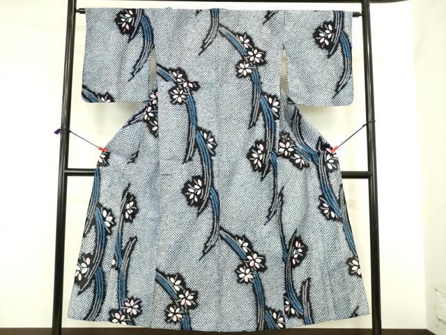 平和屋着物∴夏物 浴衣 有松鳴海絞り 舞花 綿 逸品 DABI5652op