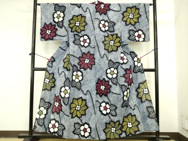 平和屋着物∴夏物 浴衣 有松鳴海絞り 舞花 綿 逸品 DABI5654op