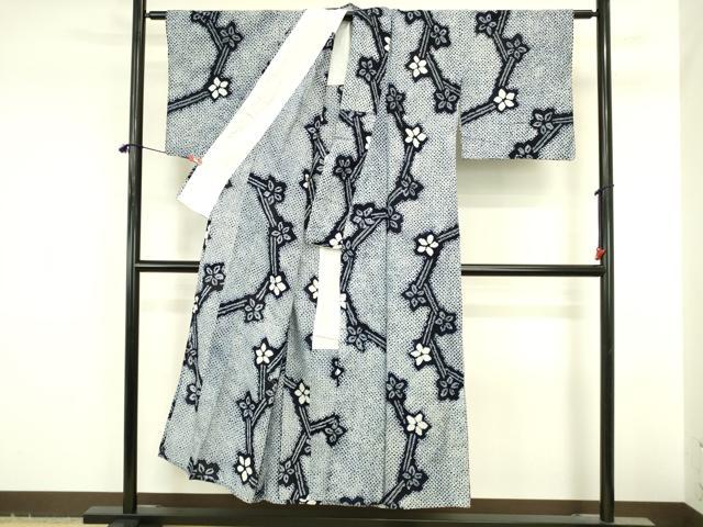 平和屋着物∴夏物 浴衣 有松鳴海絞り 舞花 綿 逸品 DABI5658op