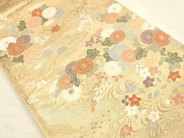 平和屋本店▼六通柄袋帯 唐織 能繍小袖 本金二重箔 正絹 逸品 DABI5746op