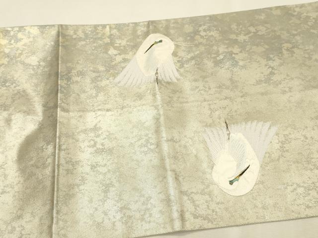 平和屋着物▼太鼓柄袋帯 作家物 唐織 志良佐喜 金糸 引箔 正絹 逸品 DABI5817op