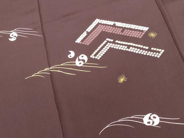 平和屋着物●訪問着 風景花文 金彩 正絹 逸品 DABI5866op
