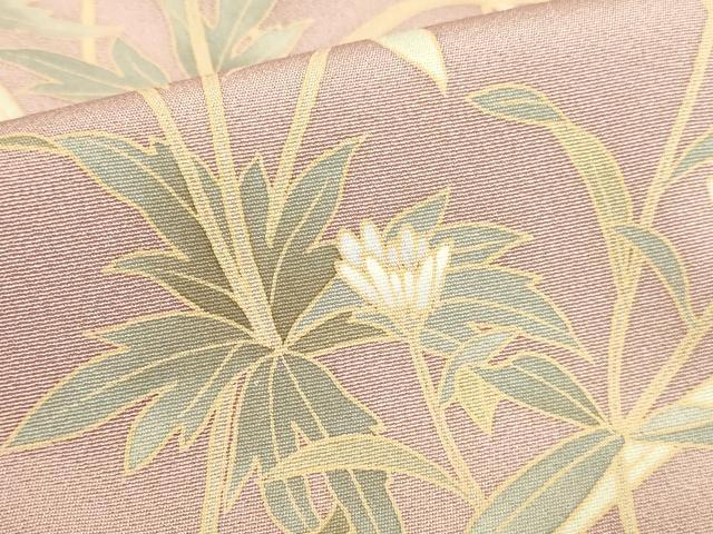 平和屋着物●訪問着 草花 正絹 逸品 DABI5867op