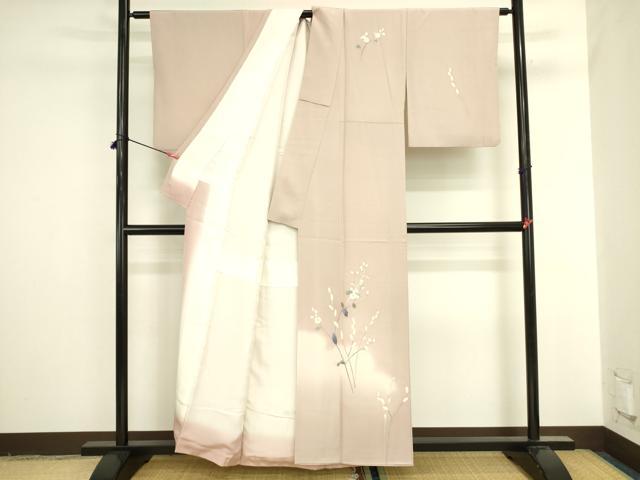 平和屋着物●本加賀友禅作家 南克治 訪問着 草花 暈し染め 正絹 逸品 DABI5868op