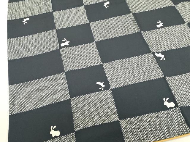 平和屋着物●上質な小紋 跳び兎 正絹 逸品 DABI5870op