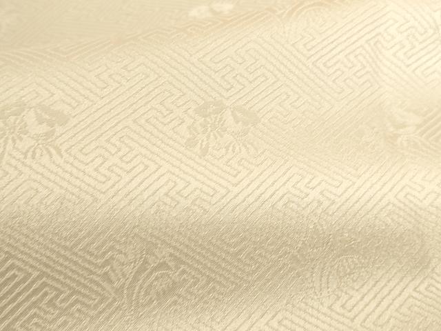 平和屋着物●長襦袢 無双仕立て 草花地紋 正絹 逸品 DABI5874op