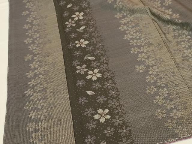 平和屋着物●本場大島紬 9マルキ 舞桜間道 ロング丈 正絹 逸品 未使用 DABI5889op