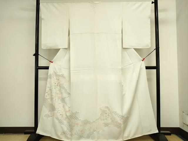 平和屋着物●中国三大刺繍 スワトウ刺繍 汕頭刺繍 相良刺繍 総刺繍 色留訪問着 美空ひばり 吉祥花文 正絹 逸品 未使用 DABI5892op